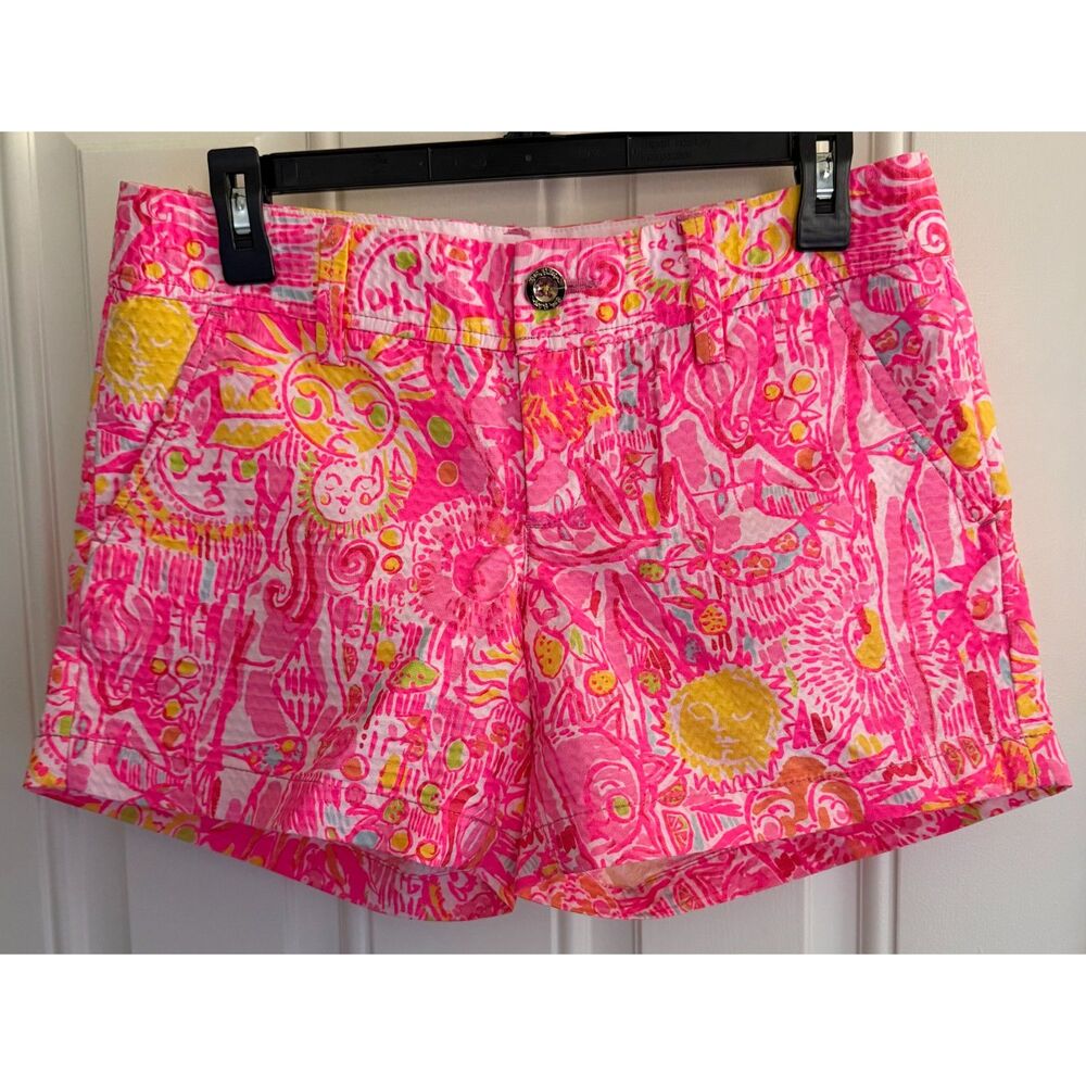 Lilly Pulitzer 100% Cotton Mid-Rise The Callahan Shorts size 4